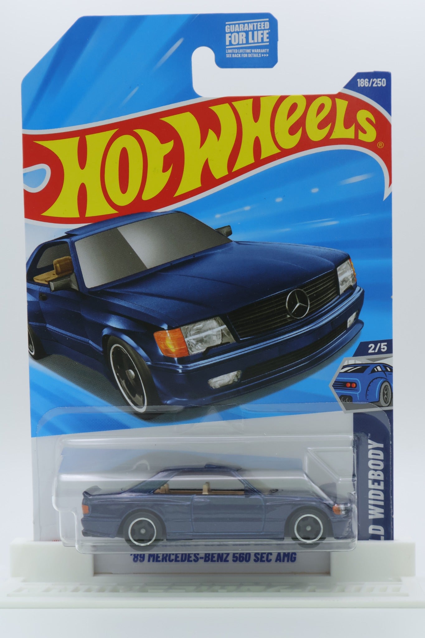 Hot Wheels '89 Mercedes-Benz 560 SEC AMG dark blue 186/250