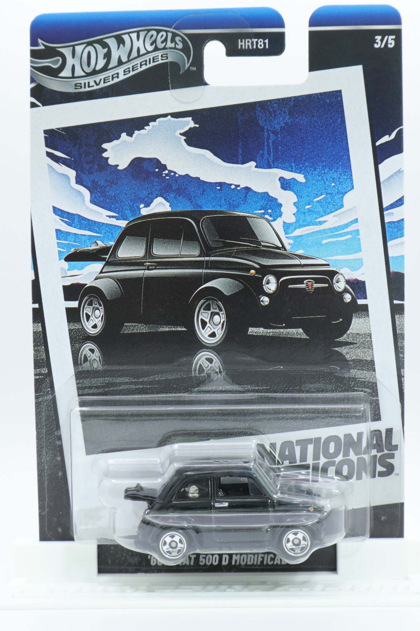 Hot Wheels Silver Series National Icons '60s Fiat 500 D Modificado 3/5