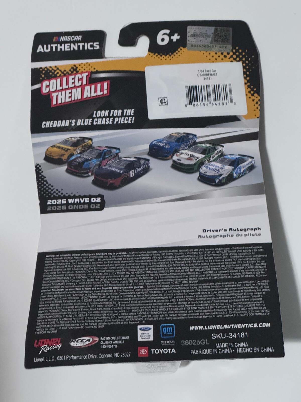 NASCAR Authentics Christopher Bell #20 DeWalt 2026