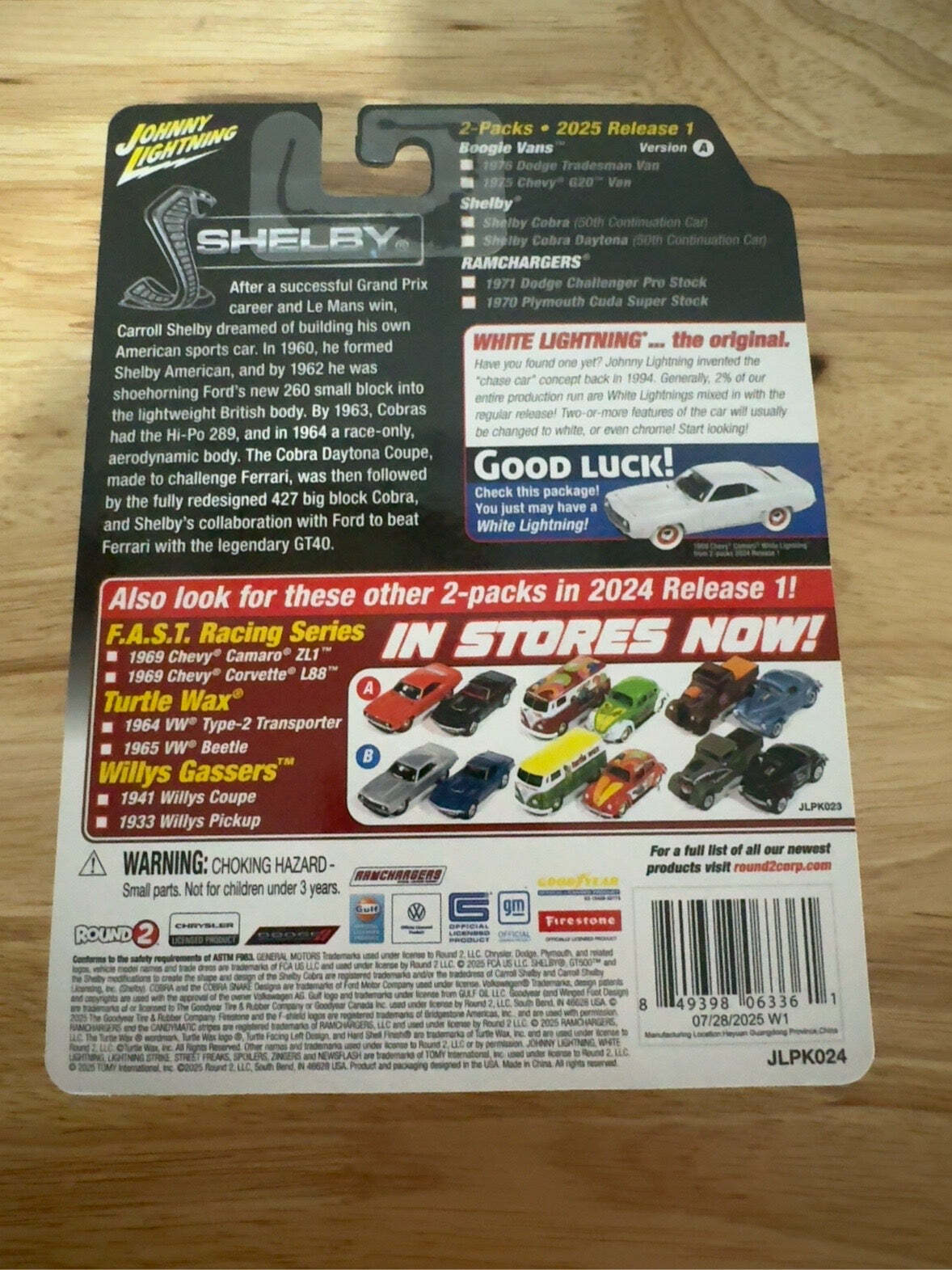 Johnny Lightning 2025 1966 Shelby Cobra 427 & Shelby Cobra Daytona | R1A Error
