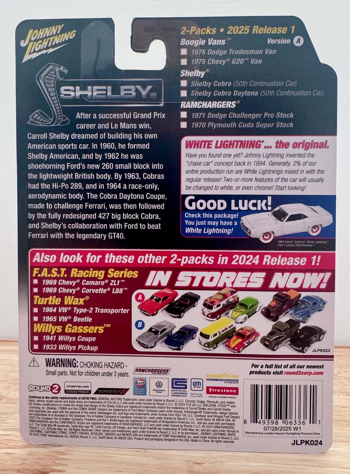 Johnny Lightning Shelby Cobra 427 & Daytona | Shelby 2-Packs R1A | 2025