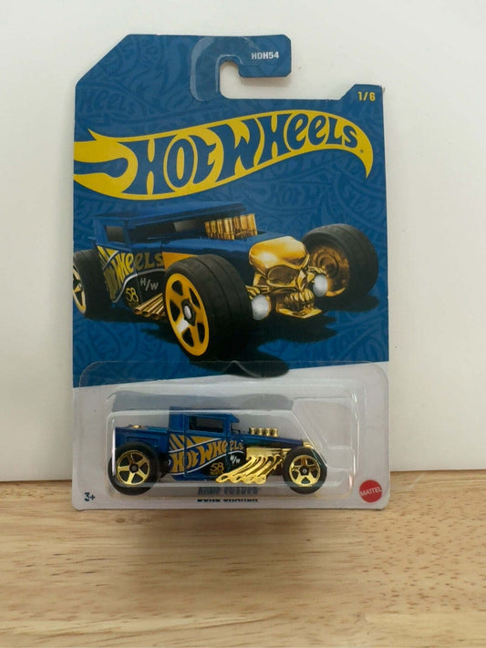 Hot Wheels 58th Anniversary Bone Shaker | Blue & Gold 1/6