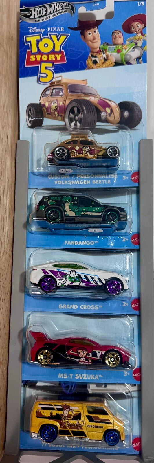 Hot Wheels Disney Pixar Toy Story 5 | Complete 5-Car Set