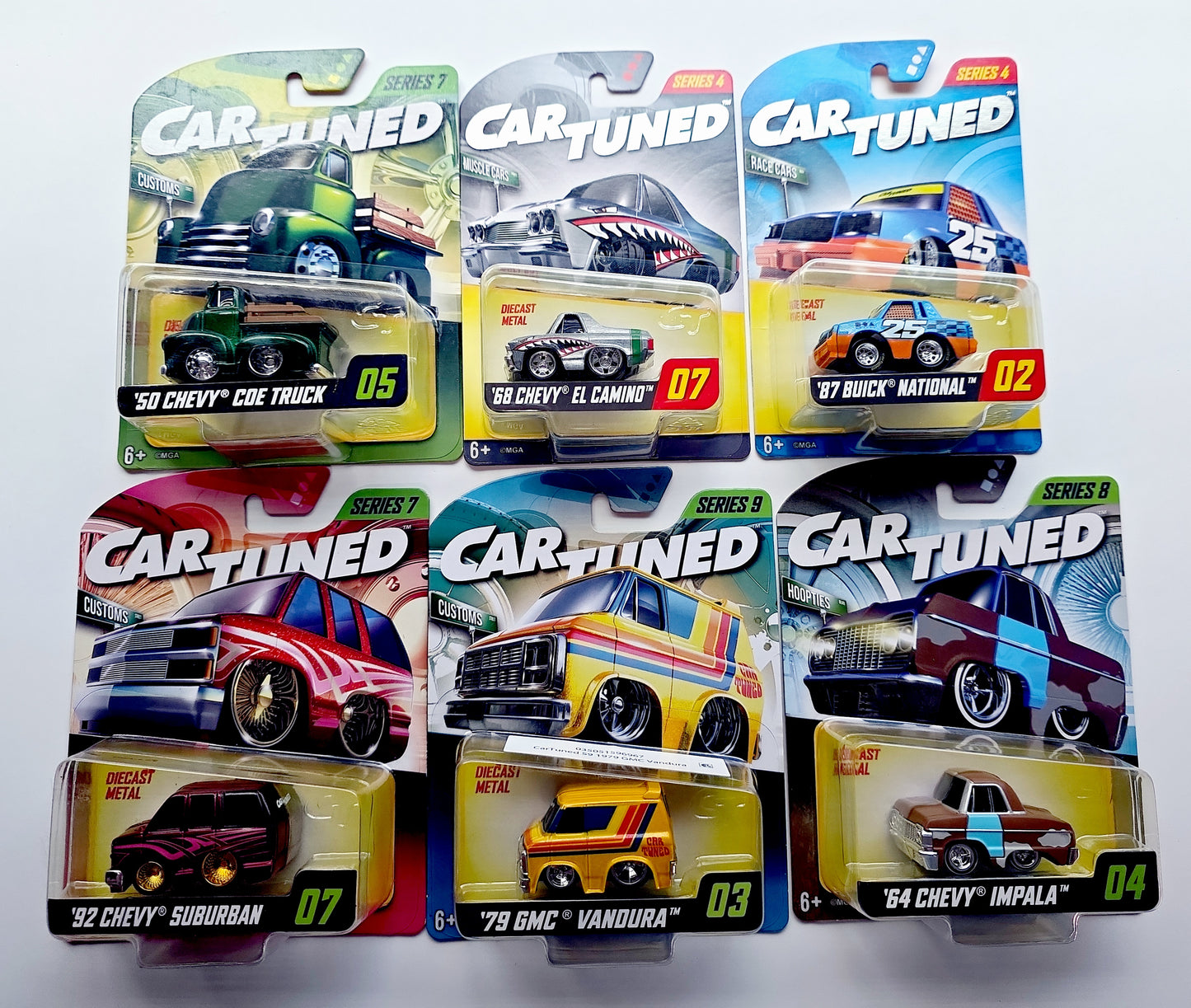 Car Tuned GM 6-Car Bundle | Buick Grand National, Chevy & GMC Diecast
