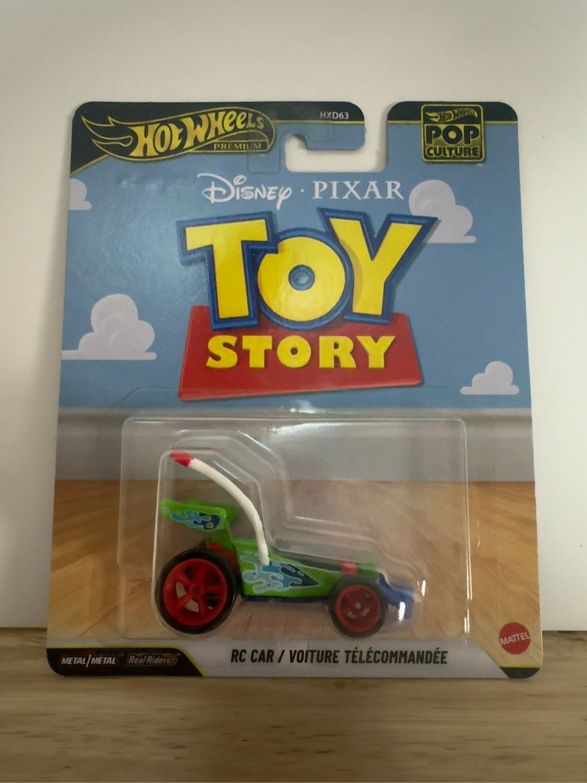 Hot Wheels Premium Toy Story RC Car front package view