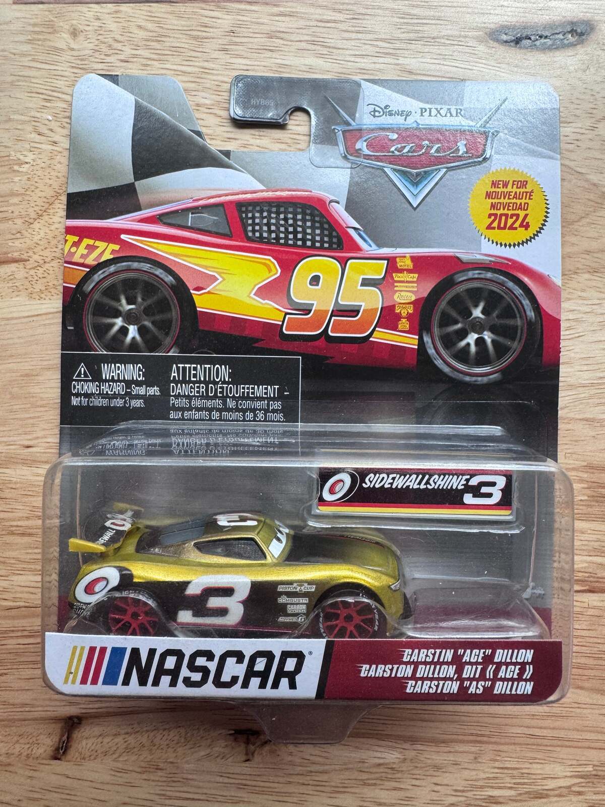 Disney Pixar Cars Carstin "Ace" Dillon #3 | Cars NASCAR Sidewall Shine