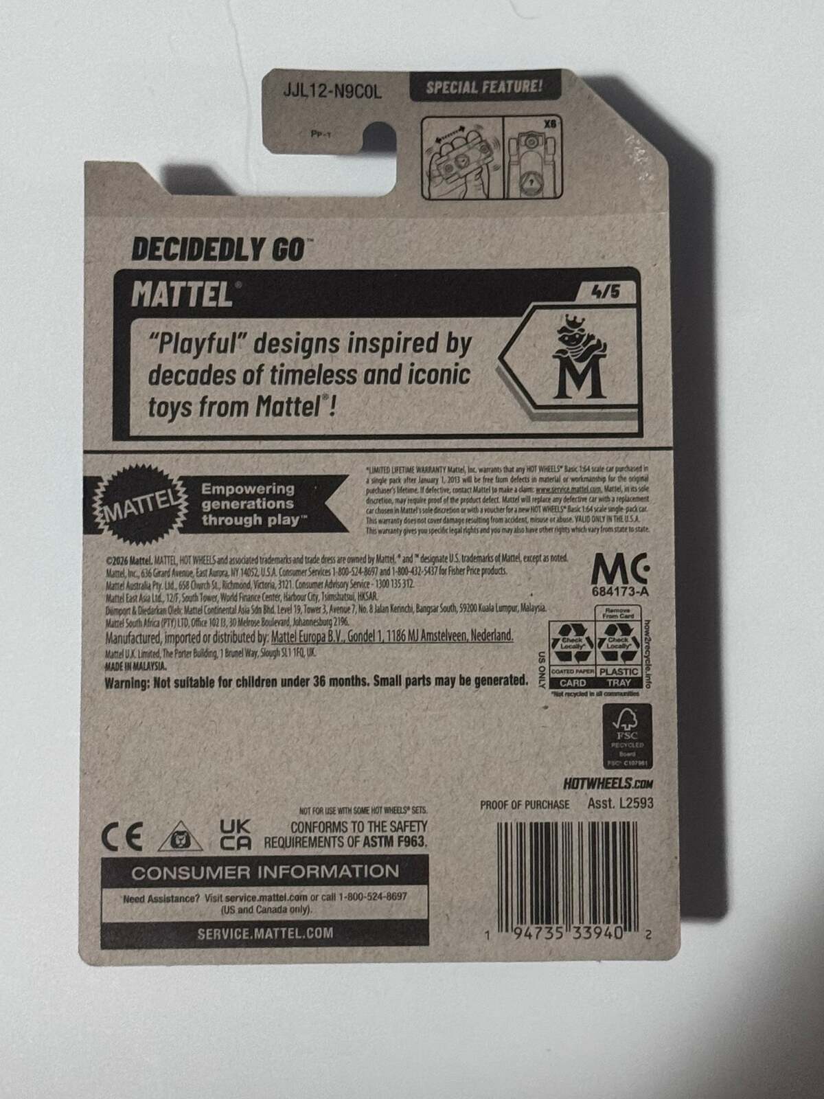 Hot Wheels Decidedly Go Magic 8 Ball Mattel 4/5 2025