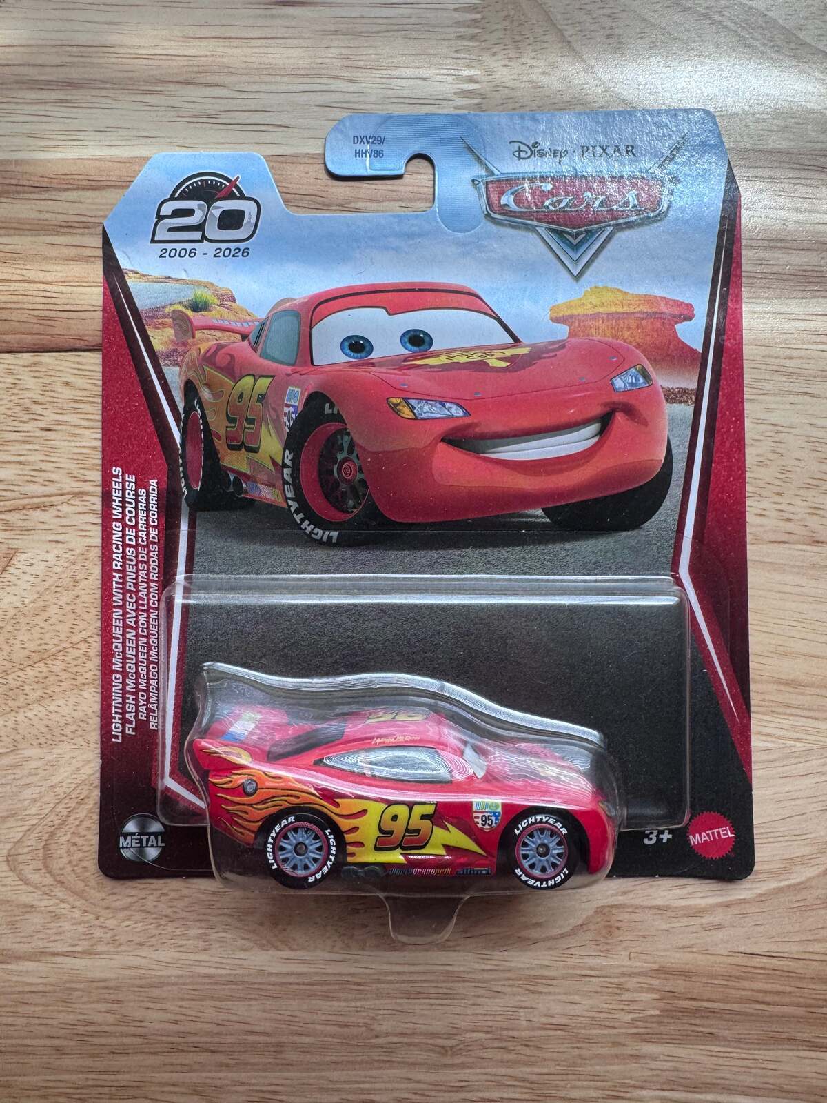Disney Pixar Cars Lightning McQueen with Racing Wheels | Cars 20th Anniversary