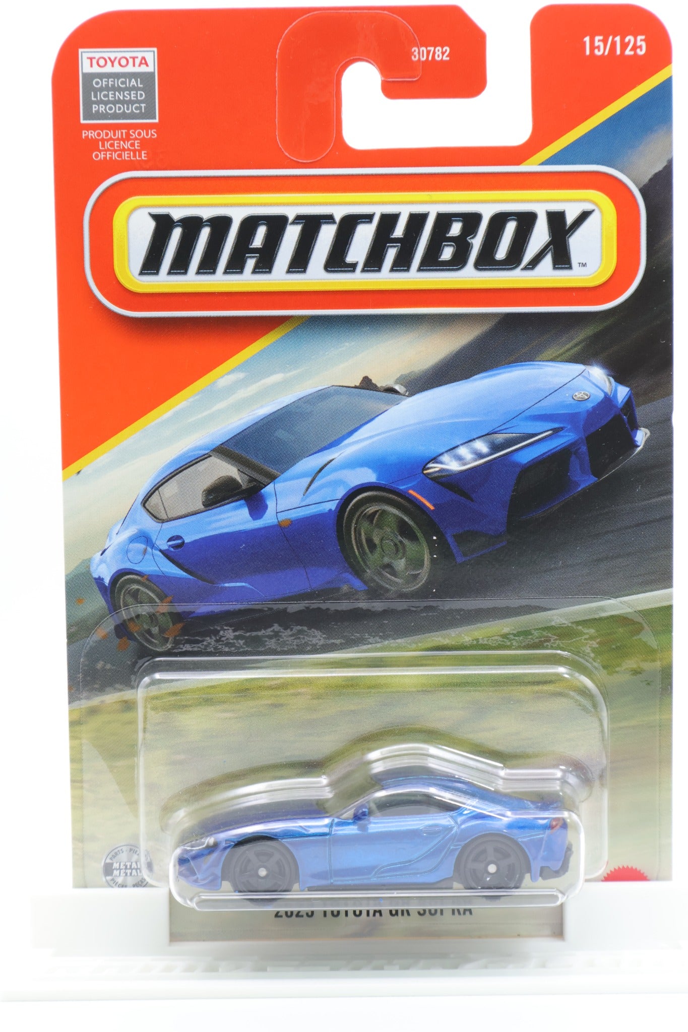 Matchbox 2023 Toyota GR Supra blue 15/125